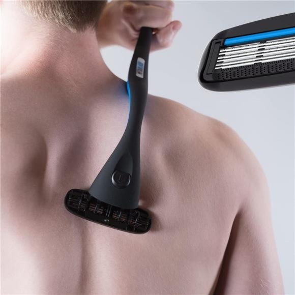 Metablade Back Shaver for Men - Long Handle Back Hair and Body Shavers - Picture 1 of 7